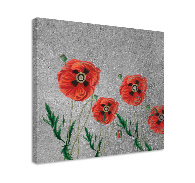 Tableau fleurs et plantes pétales de coquelicots vibrants - TenStickers