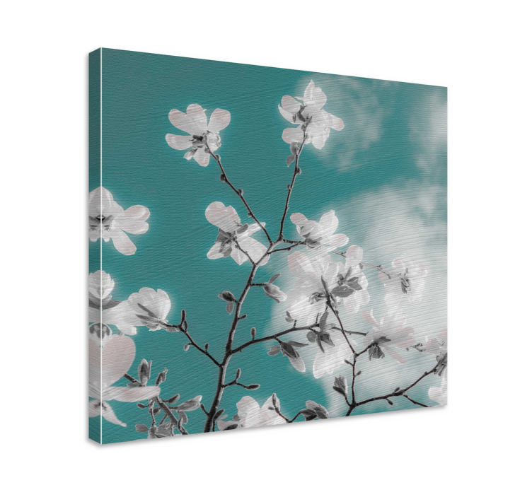 Tableau fleurs Un beau ciel bleu ensoleillé - TenStickers