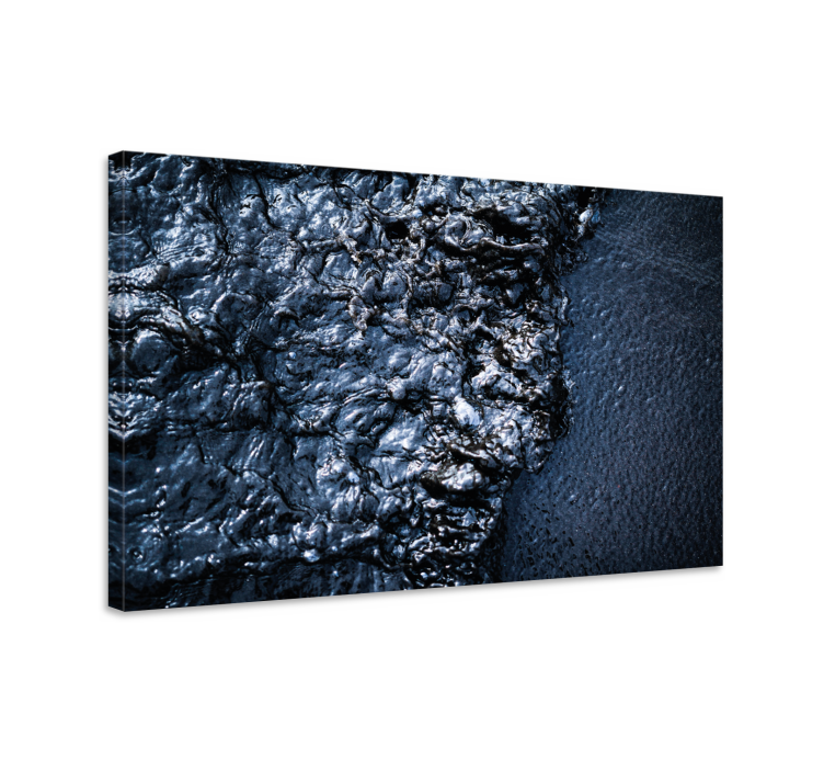 Tableau ornemental surface noire texturée - TenStickers