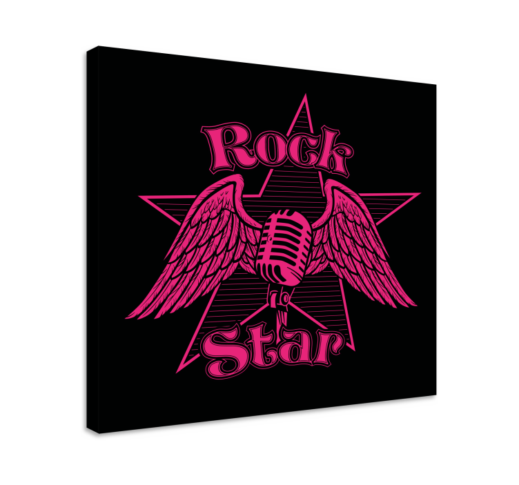 Tableau musique ailes de rock star - TenStickers