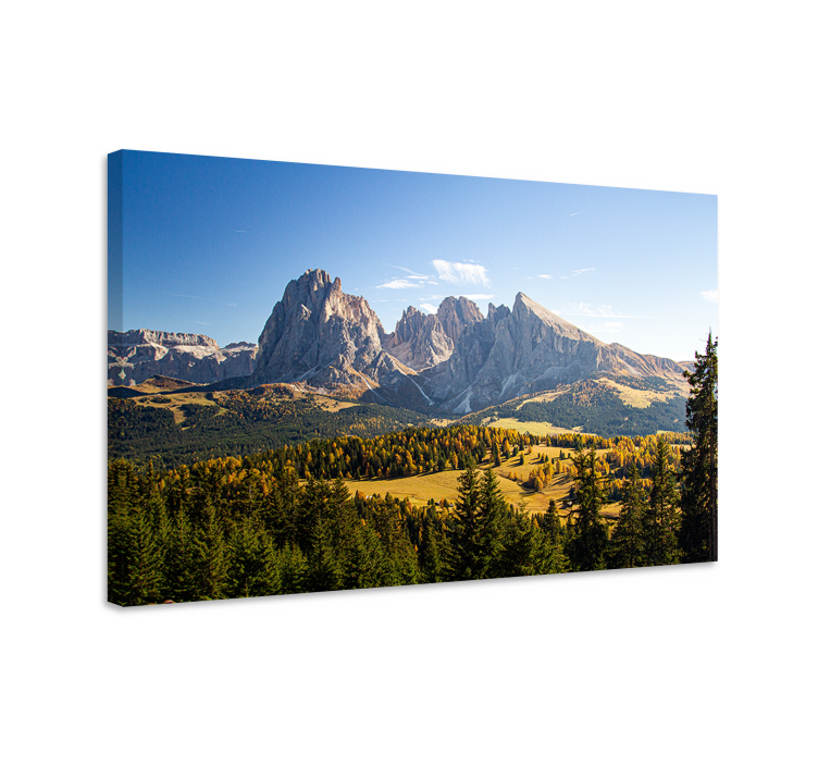 Tableau paysages vue sur de grandes montagnes - TenStickers