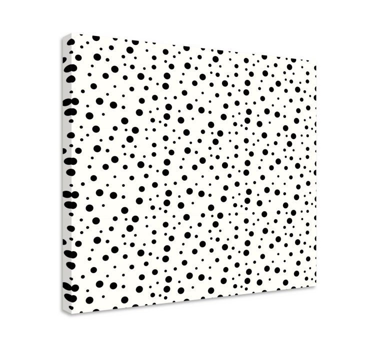 Tableau géométrique motif de points monochrome - TenStickers