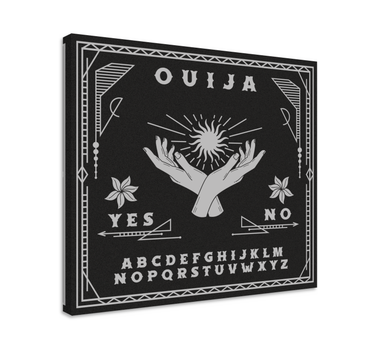 Tableau maison Planche ouija noir et blanc - TenStickers
