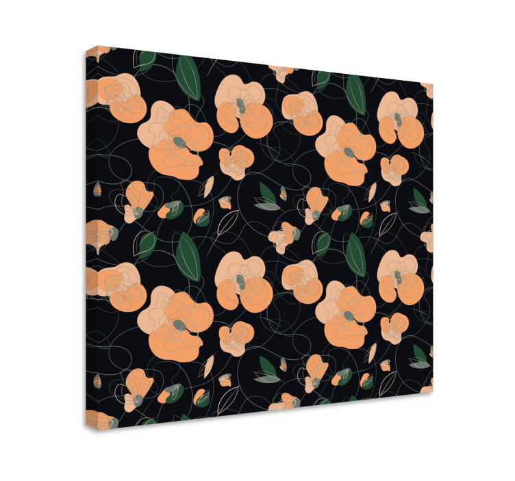 Tableau fleurs et plantes motif floral élégant - TenStickers