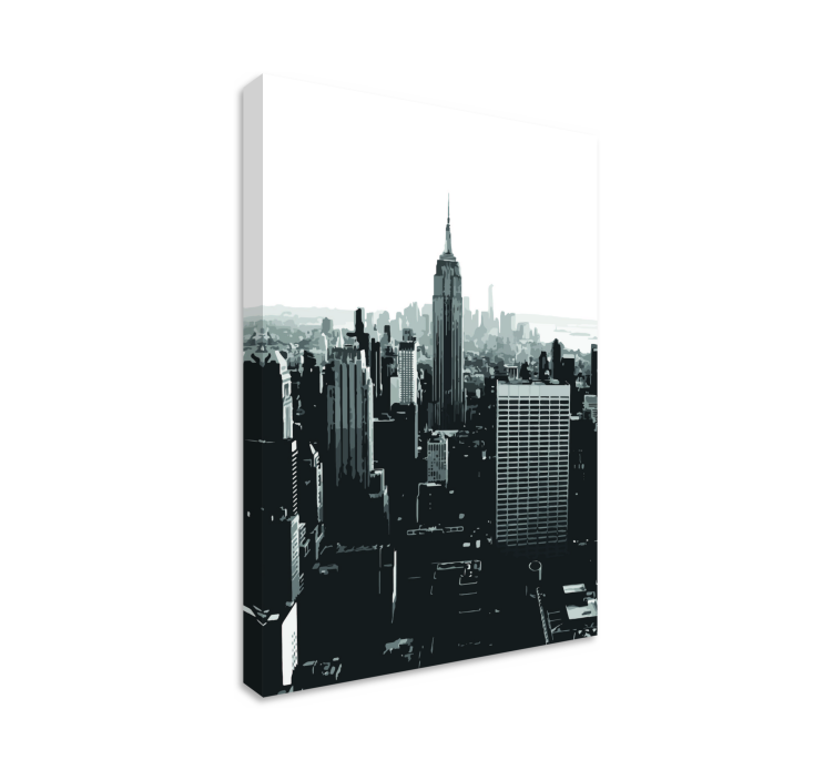 Tableau Photo de new york en noir et blanc - TenStickers