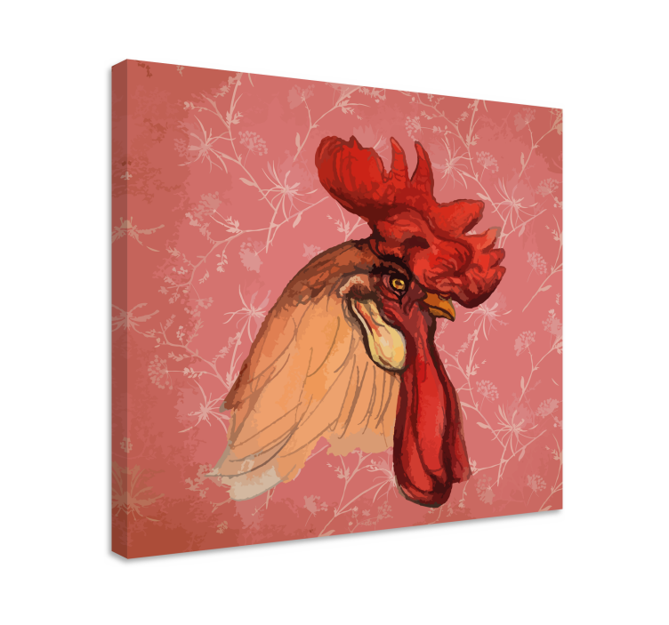 Tableau chiens illustration de coq - TenStickers