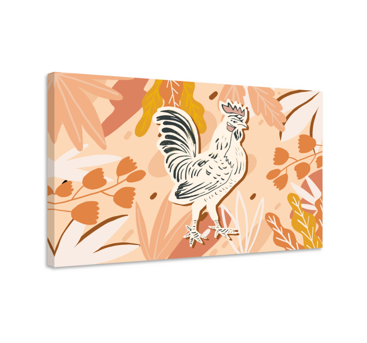 Tableau animaux portrait de coq charmant - TenStickers