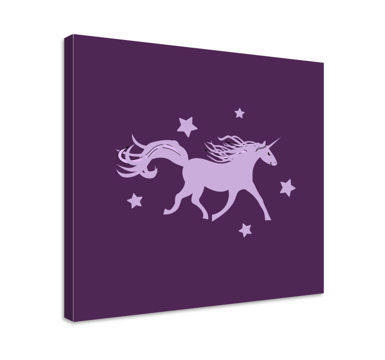 Tableau licorne silhouette majestueuse - TenStickers