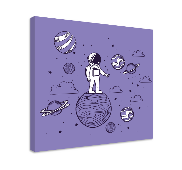 Cadre jeux vidéo astronaute explorant l'espace - TenStickers