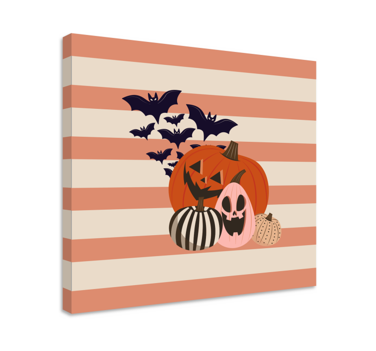 Tableau sports récolte de citrouilles halloween - TenStickers