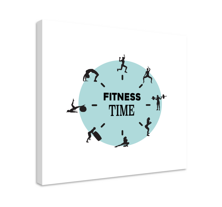 Tableau pour bureau C'est l'heure de la remise en forme - TenStickers