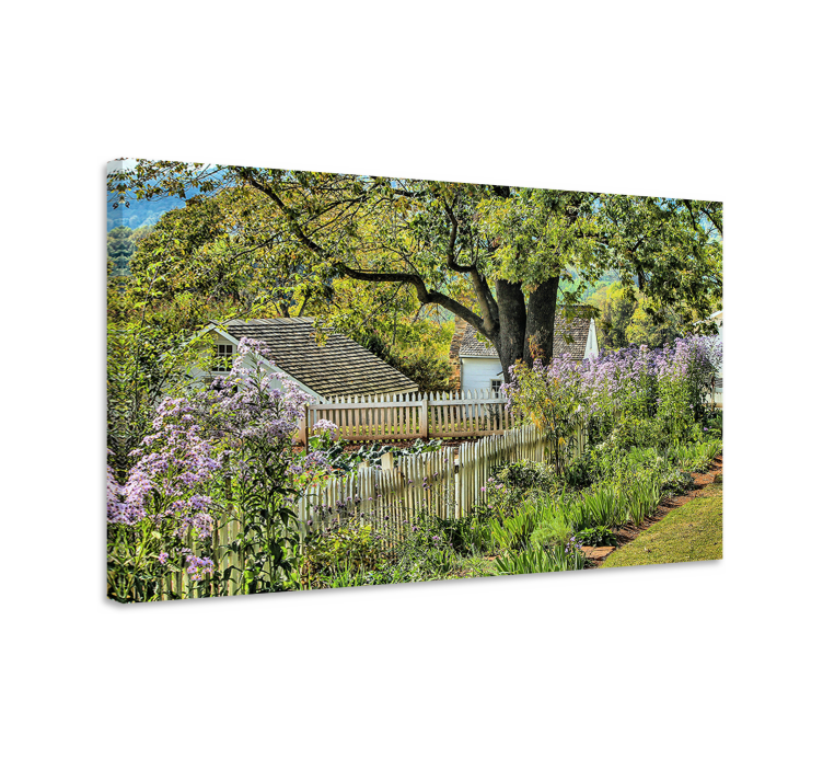 Tableau paysages chemin de jardin charmant - TenStickers