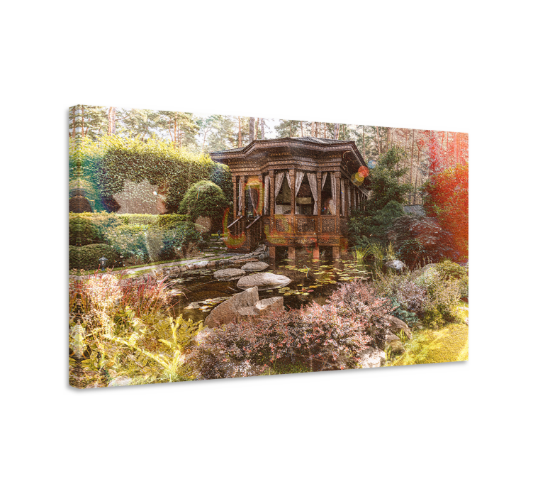 Tableau paysage Pilier vintage cottagecore - TenStickers