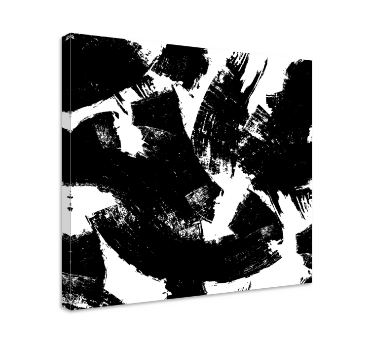 Tableau abstraite Taches sombres au décor éclectique - TenStickers