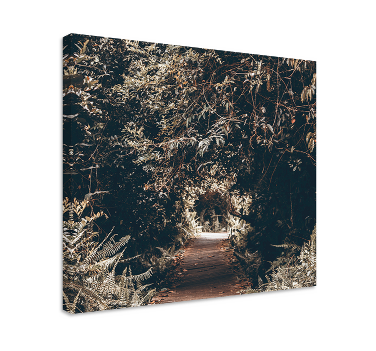 Tableau arbres chemin boisé - TenStickers