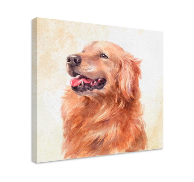 Tableau chien Chien de style aquarelle - TenStickers