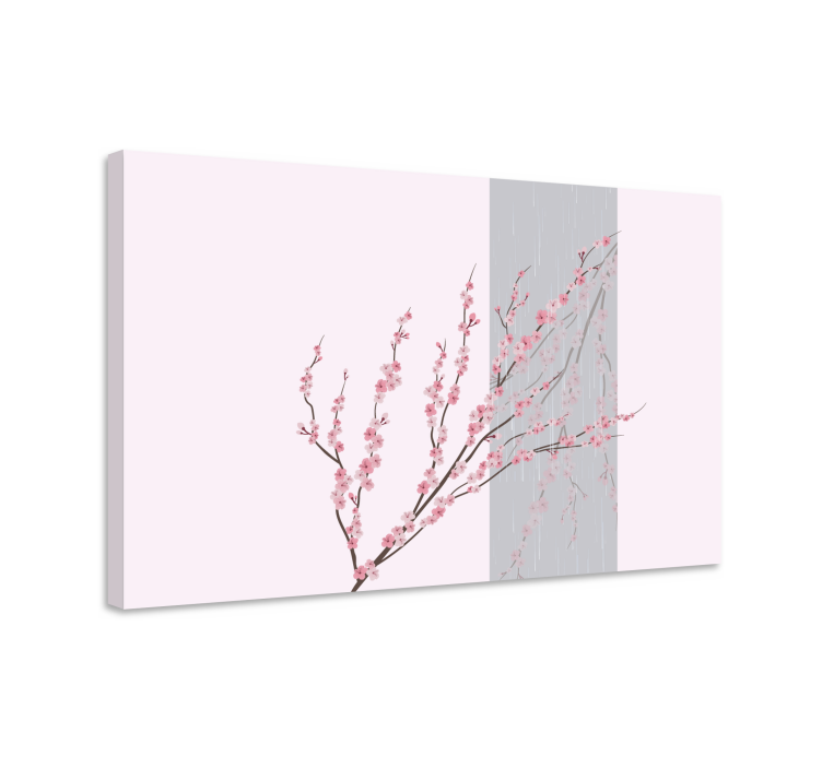 Tableau moderne Floraison esthétique couleur claire - TenStickers