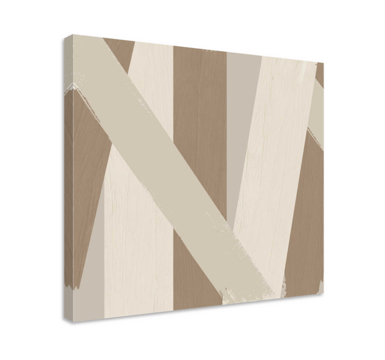 Tableau moderne Couleur sable - TenStickers