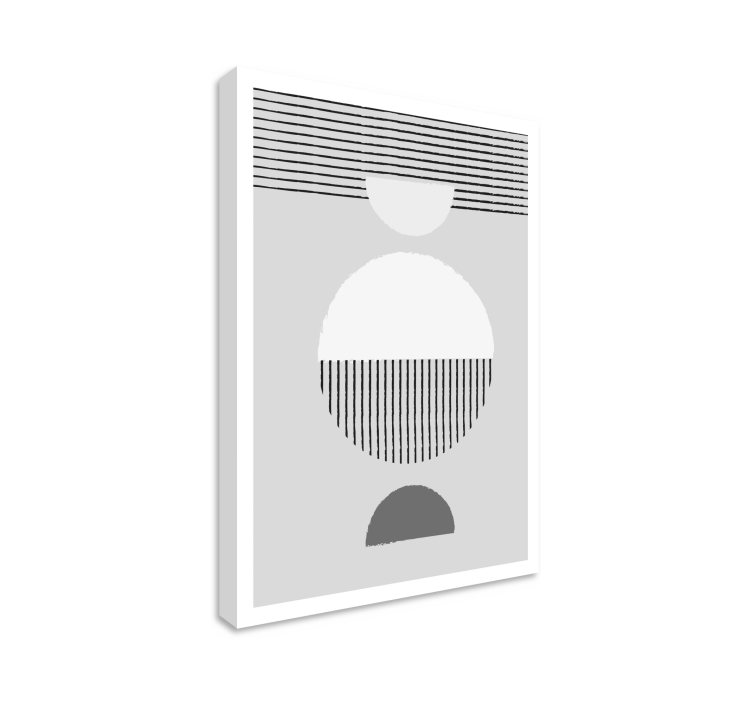 Tableau salle à manger cercles style nordique - TenStickers