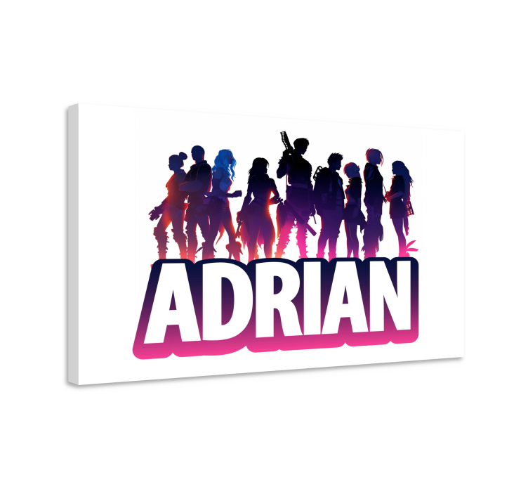 Tableau jeux vidéo silhouette personnages  - TenStickers