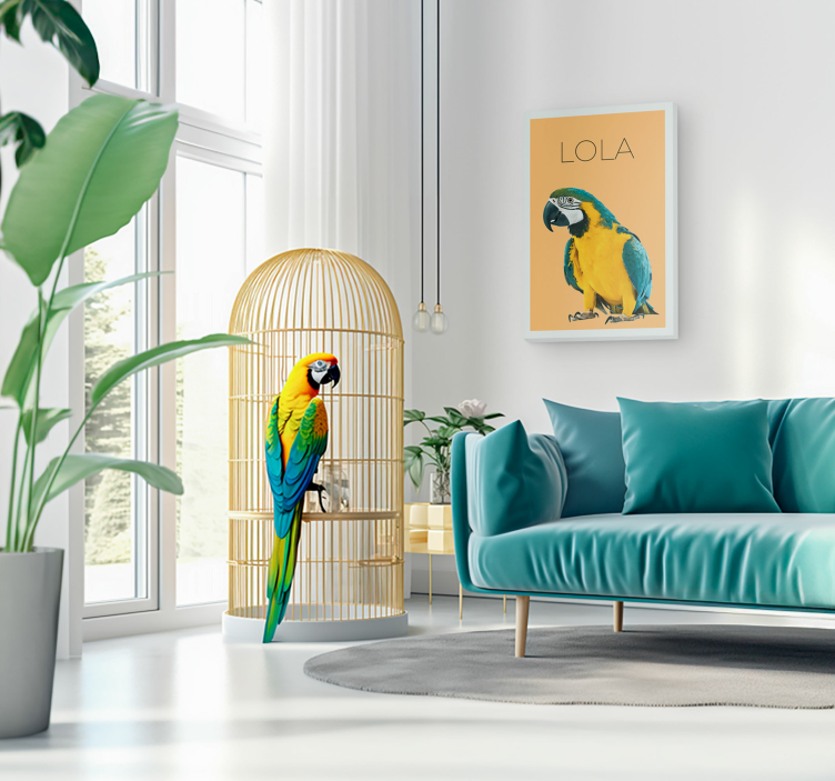 Tableau bureau portrait animalier aquarelle  - TenStickers