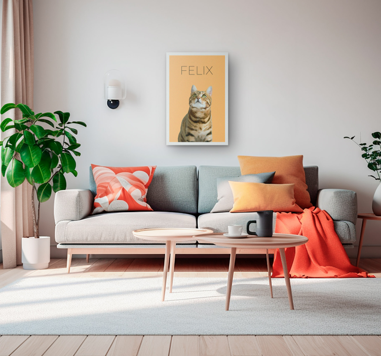 Tableau bureau portrait animalier aquarelle  - TenStickers