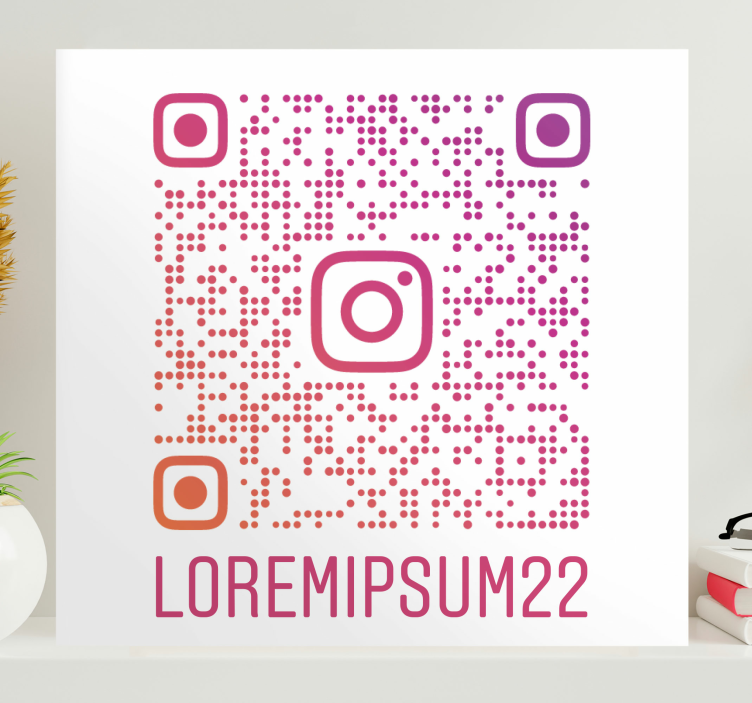 Tableau code QR Instagram personnalisable - TenStickers