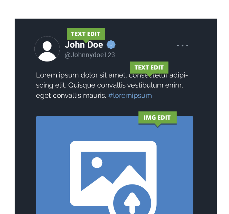 Tableau photo personnalisé Twitter X - TenStickers
