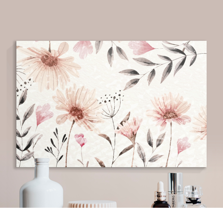 Tableau fleurs Fleurs fabuleuses aquarelles - TenStickers