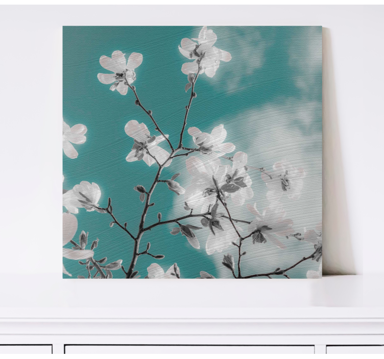 Tableau fleurs Un beau ciel bleu ensoleillé - TenStickers