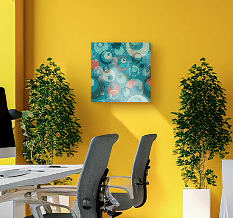 Tableau art cercles abstraits - TenStickers