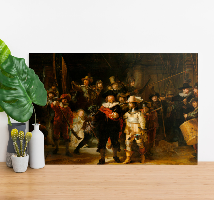Tableau art La ronde de nuit de Rembrandt - TenStickers
