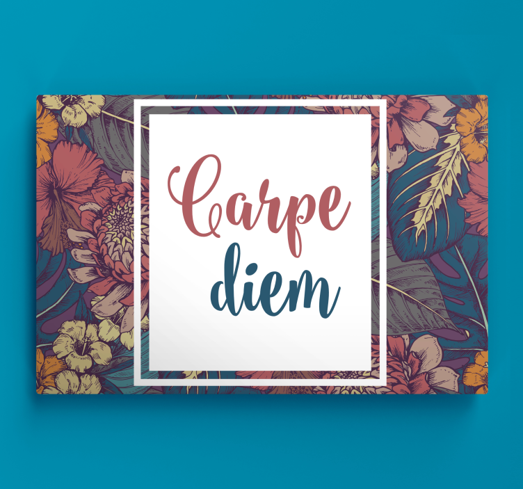 Tableau citation carpe diem design - TenStickers