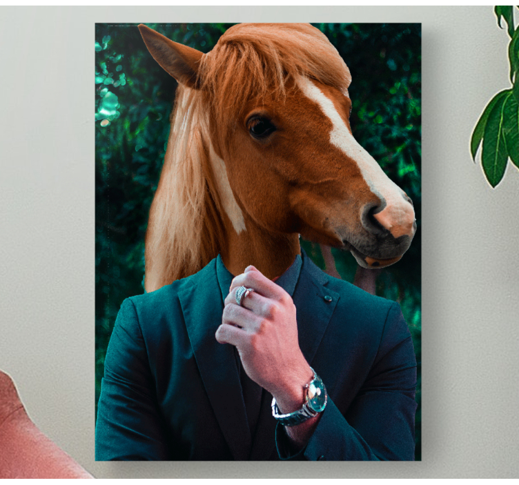 Tableau chevaux portrait de tête de cheval - TenStickers