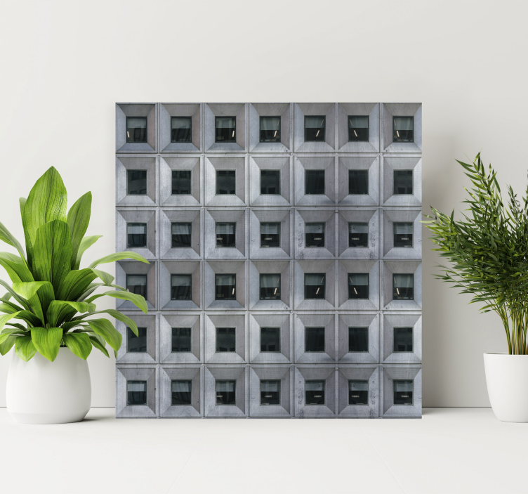 Tableau 3d Architecture brutaliste - TenStickers