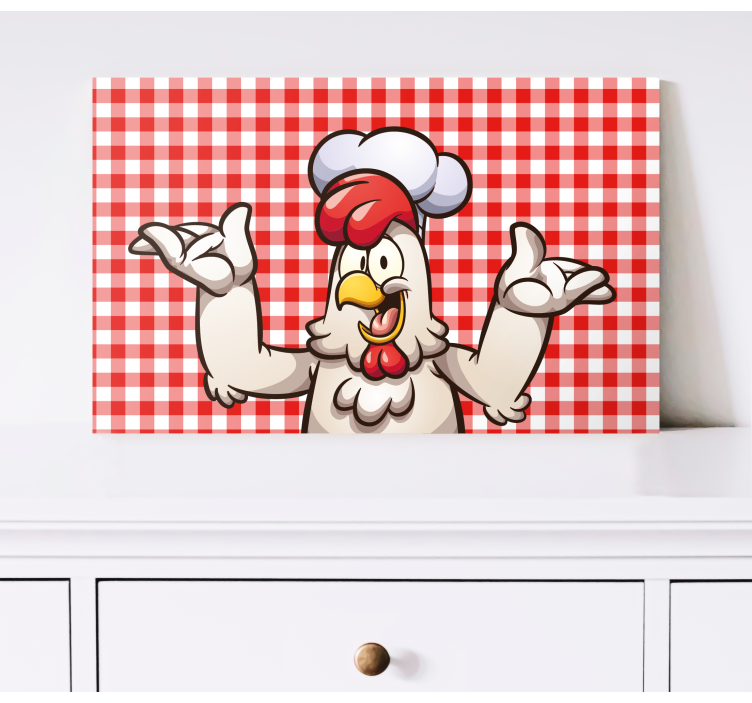 Tableau oiseaux personnage de chef de cuisine - TenStickers