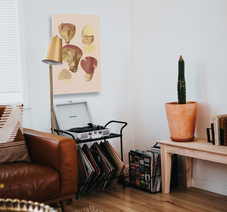 Tableau fleurs et plantes collection de champignons - TenStickers