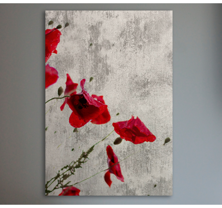 Tableau fleurs et plantes coquelicots rouges - TenStickers