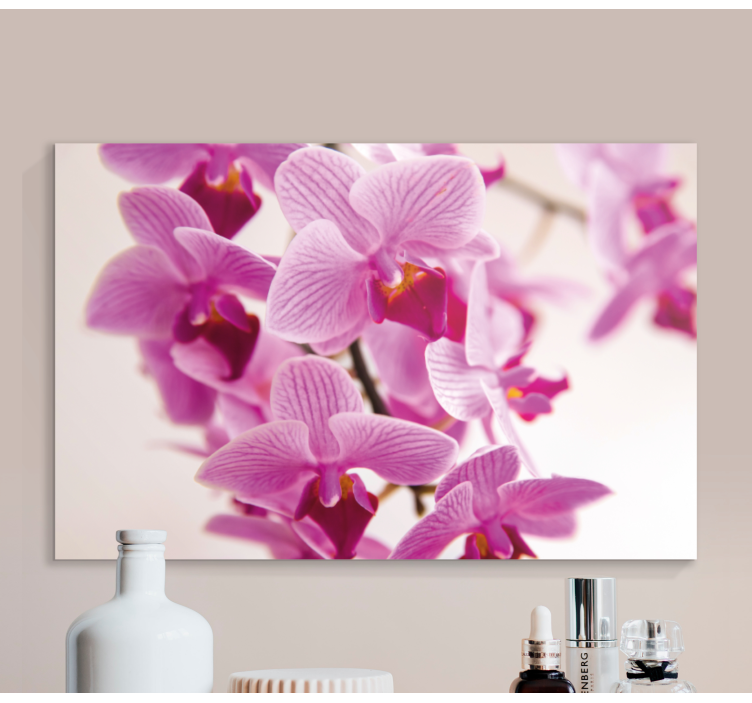 Tableau fleurs et plantes orchidées délicates - TenStickers