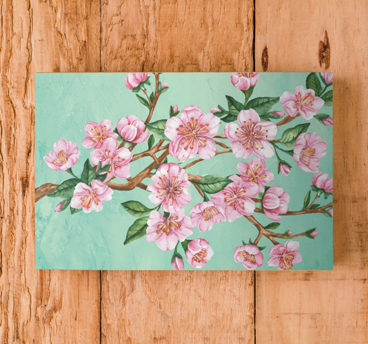 Tableau fleurs et plantes tige de fleurs de cerisier - TenStickers