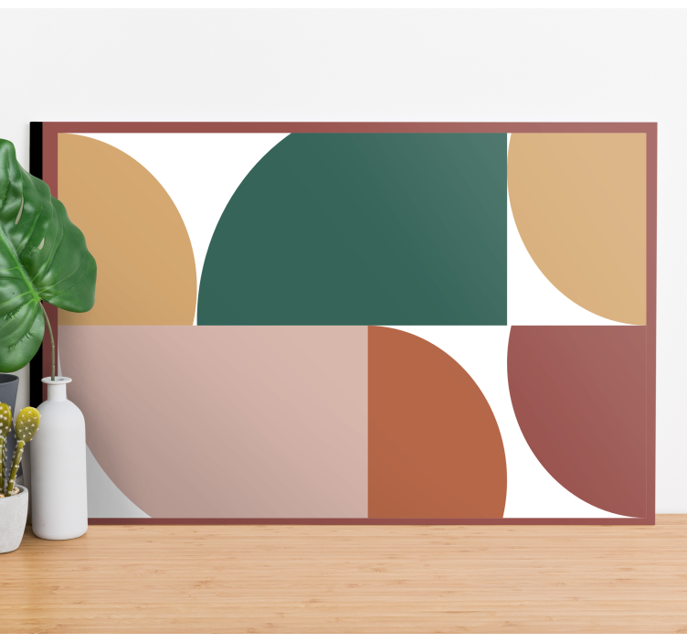 Tableau géométrique Formes de motifs abstraits - TenStickers