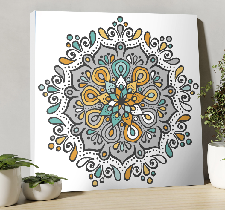 Tableau mandala design mandala complexe - TenStickers