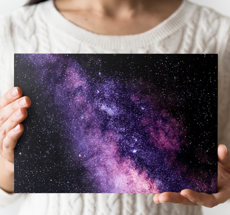 Tableau paysage Belle vue violette de l'espace - TenStickers