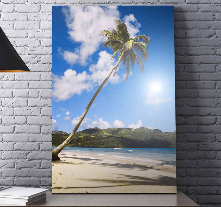 Tableau paysage Palmiers de plage - TenStickers