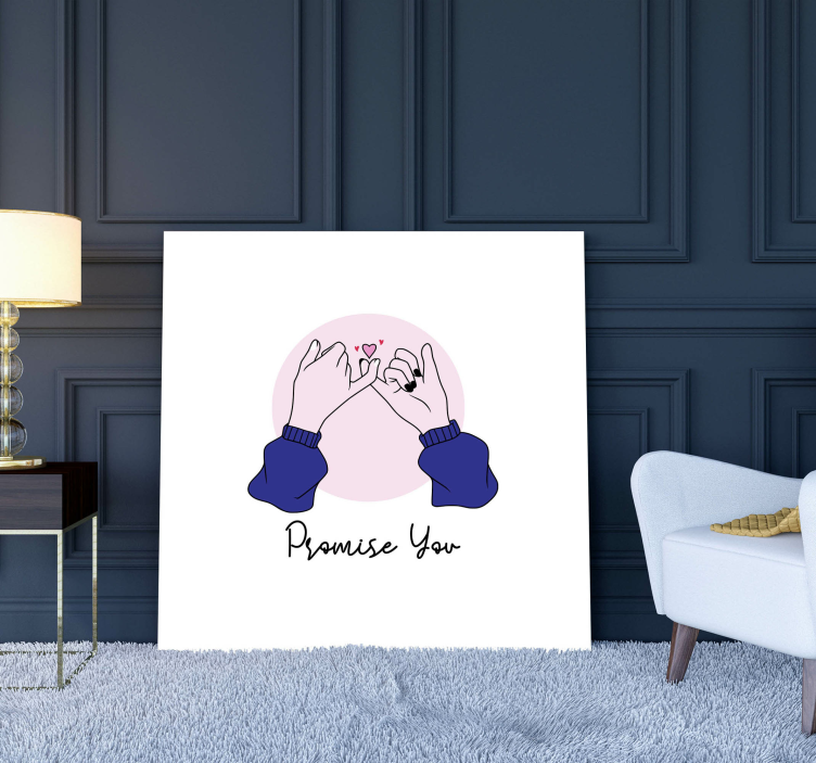 Tableau entrée Main dans la main - TenStickers