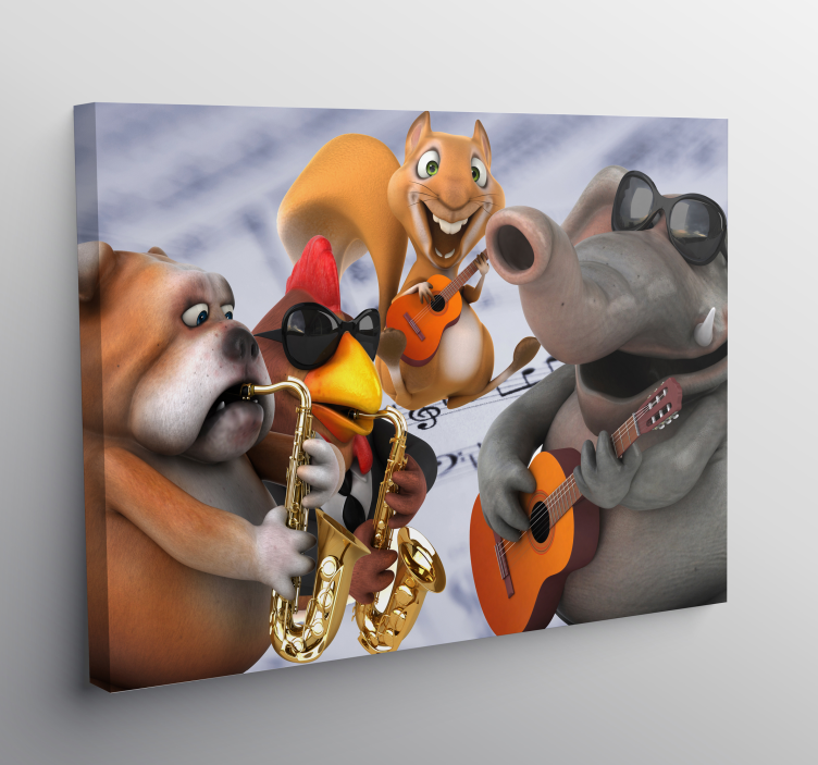 Tableau musique Animales musique - TenStickers