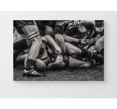 Tableau art joueurs de rugby - TenStickers