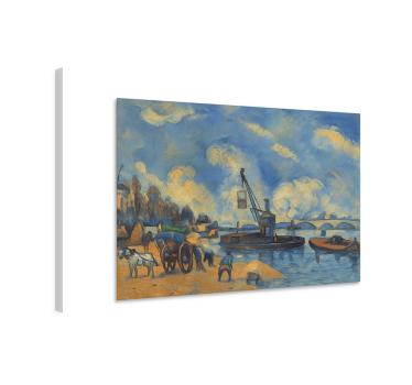 Tableau art la seine à bercy - TenStickers