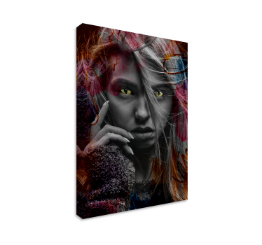 Tableau moderne Look félin artistique - TenStickers