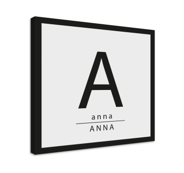 Tableau décoratif Lettres minimalistes - TenStickers